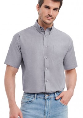 Russell - Κοντομάνικο Πουκάμισο R-933M Russell Oxford White Silver