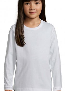 Παιδικό Μακρυμάνικο T-shirt 02947 SOL'S Imperial LSL Kids White
