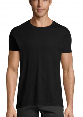 T-Shirt Slim Fit Regent 00553 SOL'S Deep Black