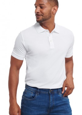 Russell - Ανδρική Μπλούζα Polo R-577M-0 Russell Ultimate Cotton White