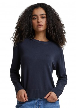 Urban Classics - Ladies Knitted Roundneck Sweater Urban Classics TB6902-00155 Navy