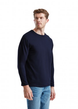 Μακρυμάνικο T-Shirt 61-038-0 Fruit of the Loom Deep Navy