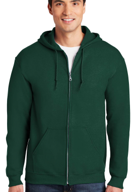 Gildan - Φούτερ Ζακέτα με Κουκούλα 18600 Gildan Heavy Blend Zip Hoodie Forest Green
