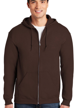 Φούτερ Ζακέτα με Κουκούλα 18600 Gildan Heavy Blend Zip Hoodie Dark Chocolate