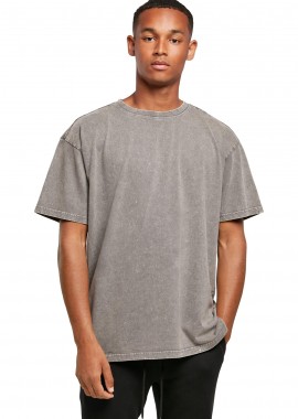 BYB - Ανδρικό Oversize T-Shirt BY189-02726 Build Your Brand Acid Washed Heavy Asphalt