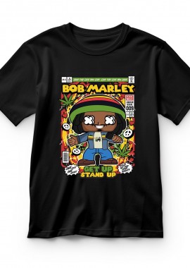 Pop Culture - Παιδικό T-shirt Bob Marley Pop Culture Black