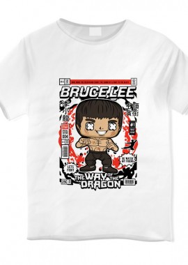 Pop Culture - Παιδικό T-shirt Bruce Lee Pop Culture White