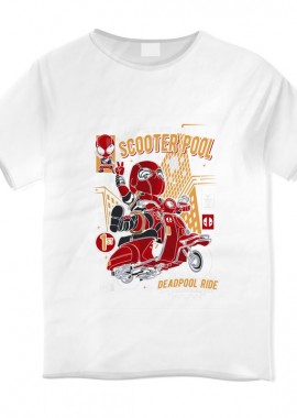 Παιδικό T-shirt Deadpool Scooter Pop Culture White