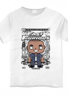 Pop Culture - Παιδικό T-shirt Dom Toretto Fast and Furious Pop Culture White