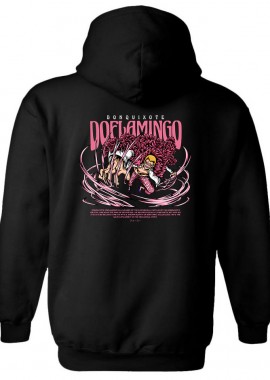 Pop Culture - Hoodie One Piece Flamingo Pop Culture Black