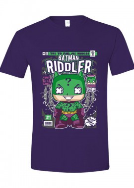 T-Shirt Batman Riddler Pop Culture Purple
