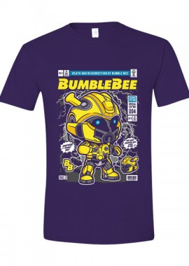 T-Shirt Bumble Bee Pop Culture Purple