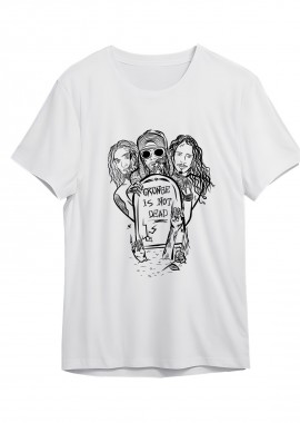 Rock Avenue - T-Shirt Grunge Is Not Dead Rock Avenue White