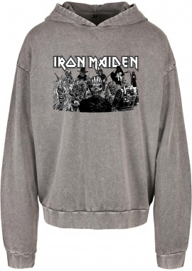 Rock Avenue - Oversized Premium Hoodie Iron Maiden Rock Avenue Asphalt