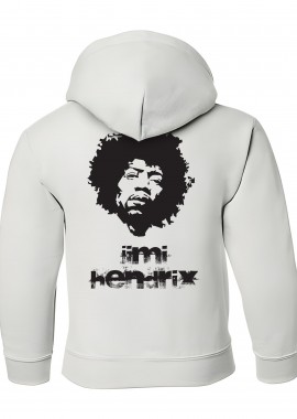 Rock Avenue - Παιδικό Hoodie Jimi Hendrix Art1 Rock Avenue White