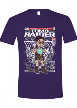 T-Shirt Lara Croft Tomb Raider Pop Culture Purple