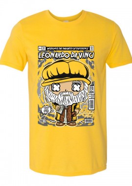 T-Shirt Leonardo Da Vinci Pop Culture Daisy