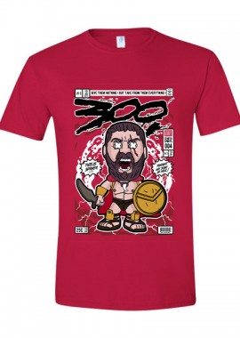 Pop Culture - T-Shirt Leonidas 300 Pop Culture Red
