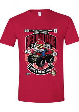 Pop Culture - T-Shirt Mario Ride Pop Culture Red