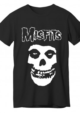 T-Shirt Misfits Skull Rock Avenue Black