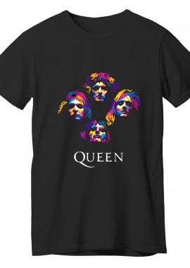 T-Shirt Queen Art3 Rock Avenue Black