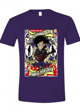 T-Shirt Robert Smith The Cure Pop Culture Purple