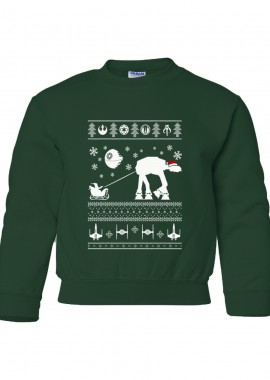 Παιδικό Χριστουγεννιάτικο Ugly Sweater Santa Pop Culture Forest Green