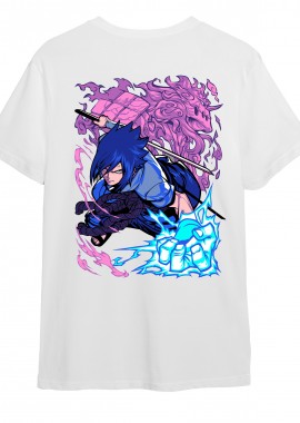 Pop Culture - T-Shirt Sasuke Uchiha Naruto Pop Culture White