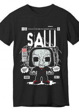 T-Shirt Saw Billy Pop Culture Black