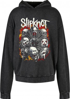 Rock Avenue - Oversized Premium Hoodie Slipknot2 Rock Avenue Black