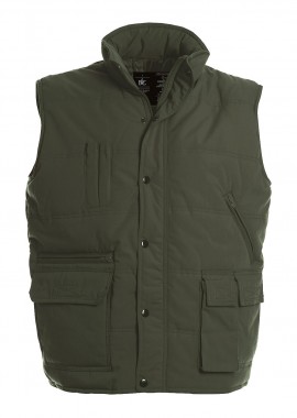 B & C - Αμάνικο Μπουφάν Explorer JU880 B & C Olive