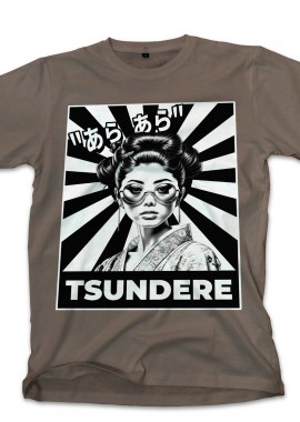 Pop Culture - T-Shirt Tsundere Pop Culture Military Green