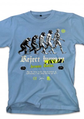 T-Shirt Reject Human Pop Culture Carolina Blue