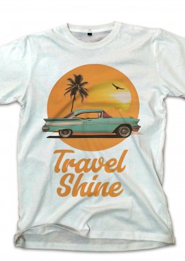 Pop Culture - T-Shirt Summer Shine Travel Pop Culture White