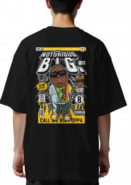 Pop Culture - Oversized T-Shirt Notorious B.I.G Pop Culture Black