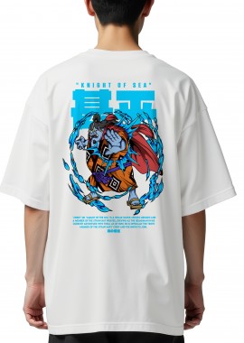 Pop Culture - Oversized T-Shirt One Piece Jinbei Pop Culture White
