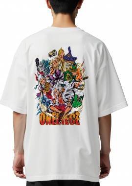 Pop Culture - Oversized T-Shirt One Piece Lets Go Pop Culture White