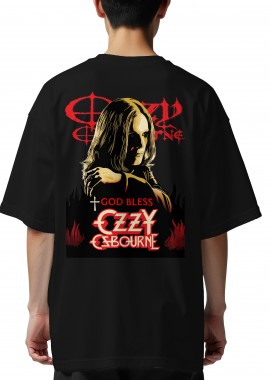 Rock Avenue - Oversized T-Shirt Ozzy Osbourne 1 Rock Avenue Black