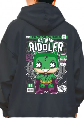 Hoodie Batman Riddler Pop Culture Black