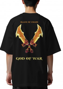 Oversized T-Shirt Blade Of Chaos | God Of War Pop Culture Black