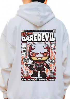 Hoodie Dare Devil Pop Culture White