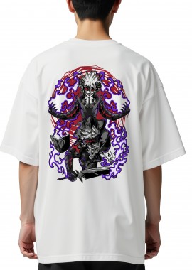 Pop Culture - Oversized T-Shirt Devil Union Black Clover Pop Culture White