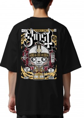 Oversized T-Shirt Ghost Pop Culture Black