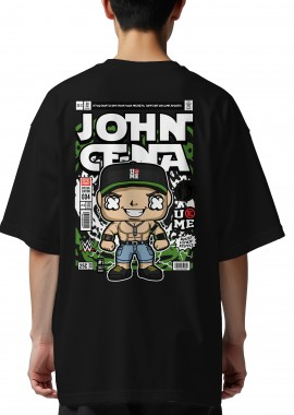 Oversized T-Shirt John Cena Pop Culture Black