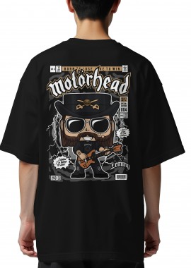 Pop Culture - Oversized T-Shirt Lemmy Killmister Motorhead Pop Culture Black