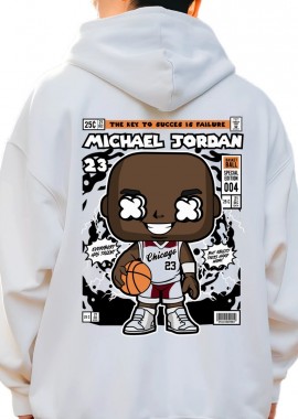 Hoodie Michael Jordan Pop Culture White