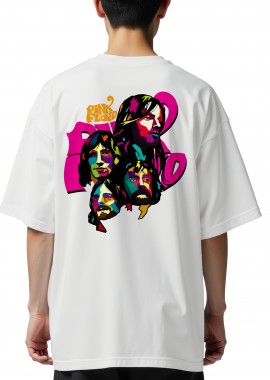 Rock Avenue - Oversized T-Shirt Pink Floyd 1 Rock Avenue White
