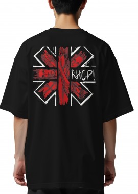 Rock Avenue - Oversized T-Shirt Rhcp Rock Avenue Black