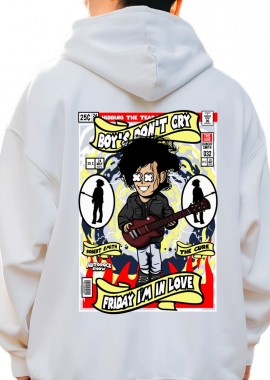 Pop Culture - Hoodie Robert Smith The Cure Pop Culture White