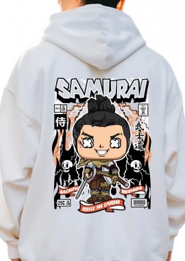 Pop Culture - Hoodie Samurai Pop Culture White